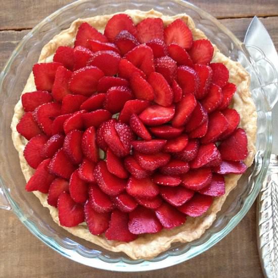Strawberry Cream Tart - Recipe photo by saborina