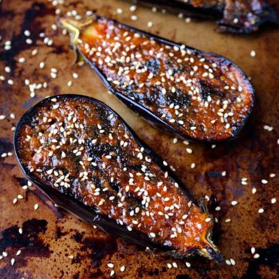 Nasu Dengaku - Recipe photo by misspickledplum