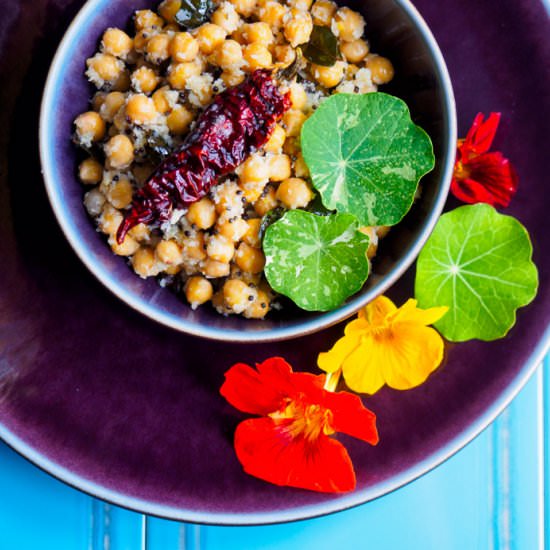 Chickpea Salad – Chana Sundal - Recipe photo by teveelkookboeken