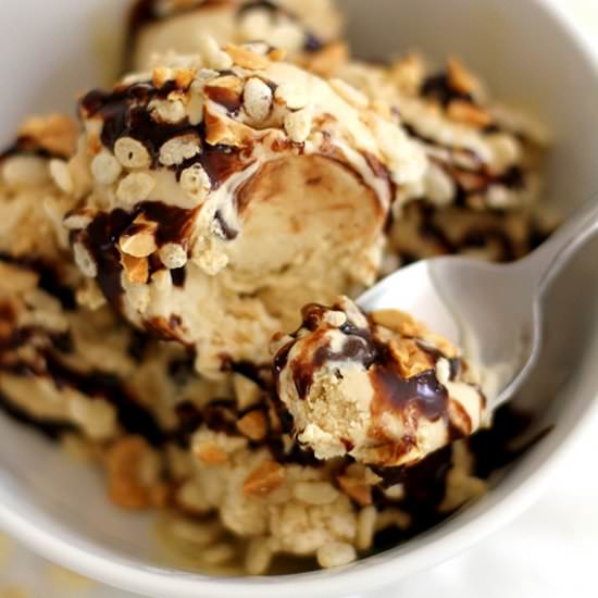 Scotcheroo Ice Cream - Recipe photo by girlversusdough