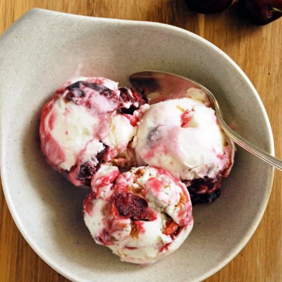 Cherry Crisp Ice Cream - Recipe photo by theliveinkitchen