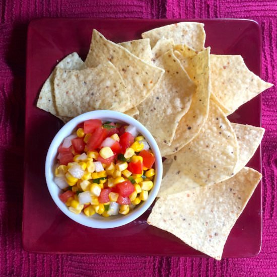 Corn & Tomato Salsa - Recipe photo by nerdychef