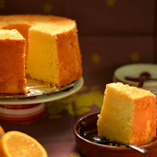 Orange chiffon cake - Recipe photo by jothetartqueen