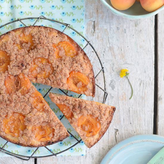 Apricot Crumble Cake - Recipe photo by Ginja