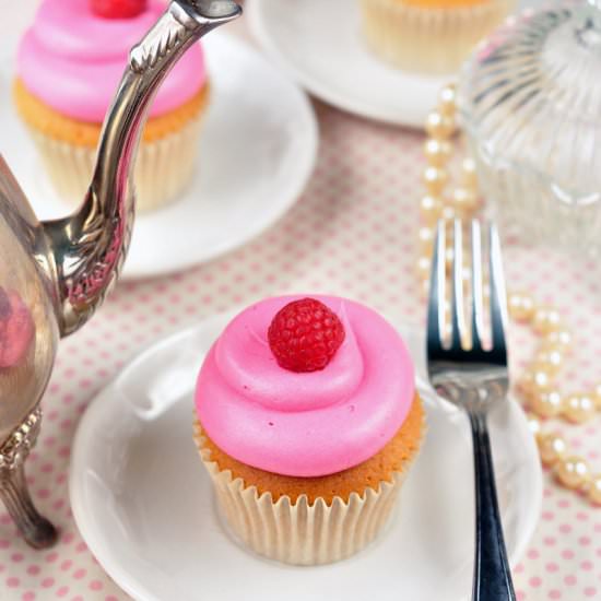 Pink Raspberry Cupcakes - Recipe photo by JuniperCakery