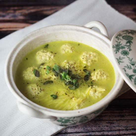 Lemon Chicken Dumpling Soup - Recipe photo by thepinkdumpling