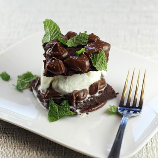 Mint Chocolate Sable with Iced Milk - Recipe photo by Food Gal