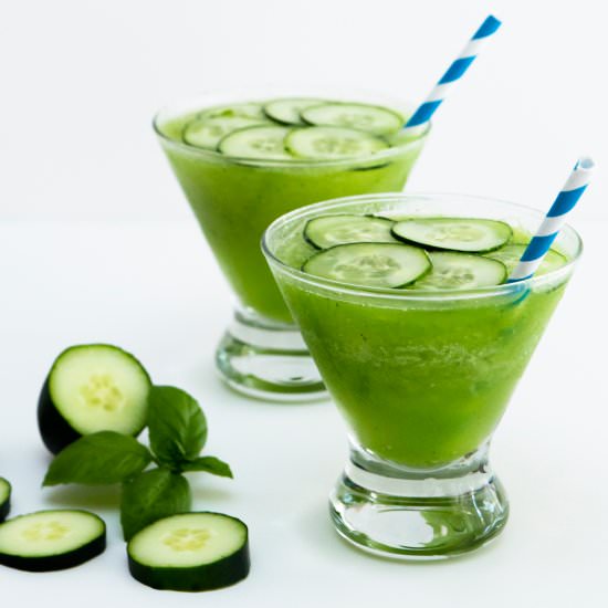 Cucumber Basil Daiquiri - Recipe photo by April Golightly