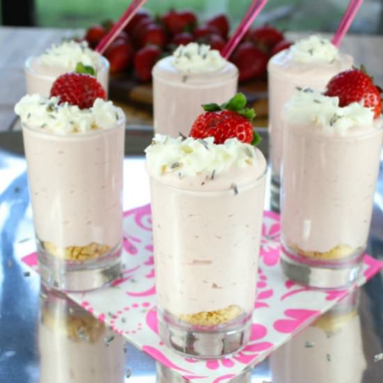 Strawberry Lavender Mousse - Recipe photo by missinthekitchen