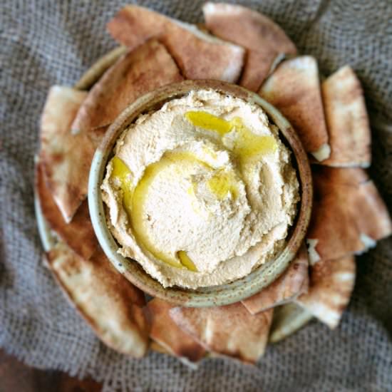 Creamy Hummus - Recipe photo by Luv My Veggie Table