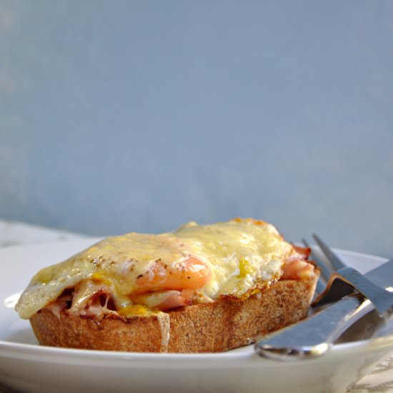 Almost Croque-Madame - Recipe photo by PinchandSwirl