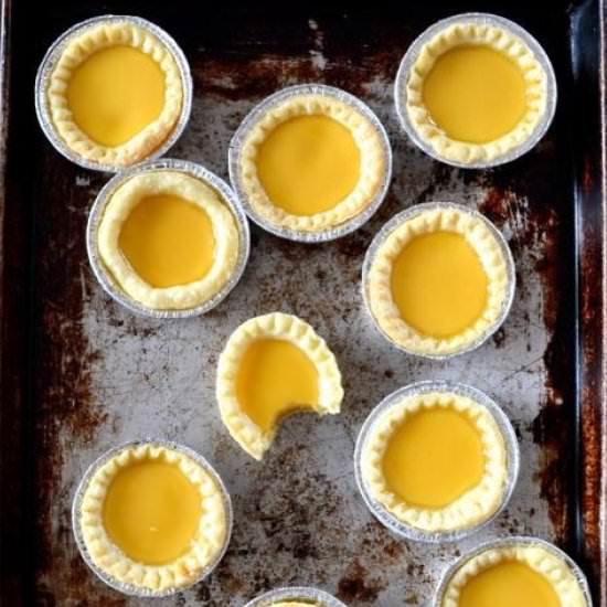 Hong Kong Egg Tarts - Recipe photo by thewoksoflife