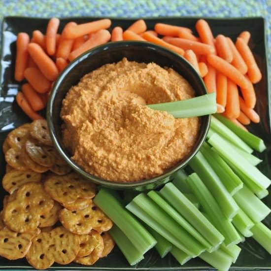 Roasted Red Pepper Hummus - Recipe photo by brittanyspantry