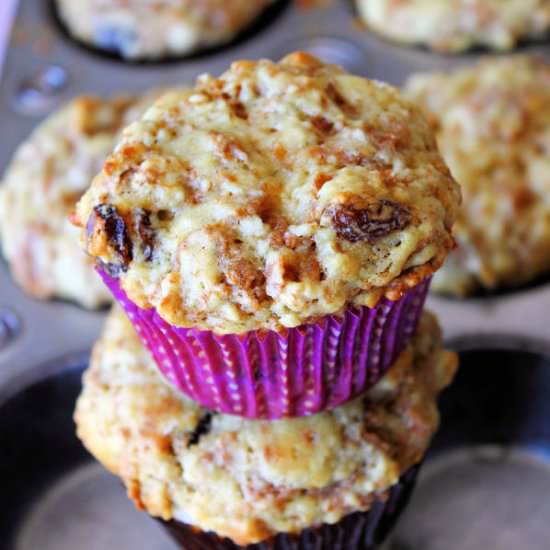 Raisin Bran Muffins - Recipe photo by countryside cravings