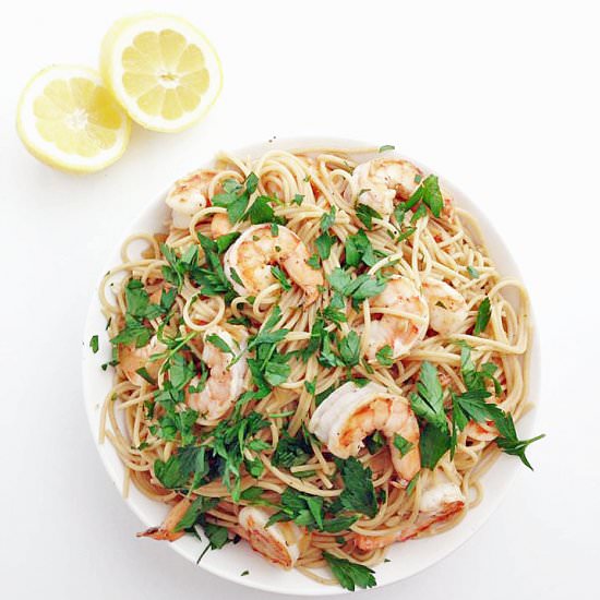 Simple Shrimp Scampi - Recipe photo by ieatthereforeicook