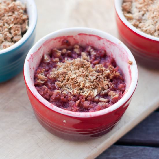 Maple Butter Strawberry Crumble. - Recipe photo by MagdasCauldron