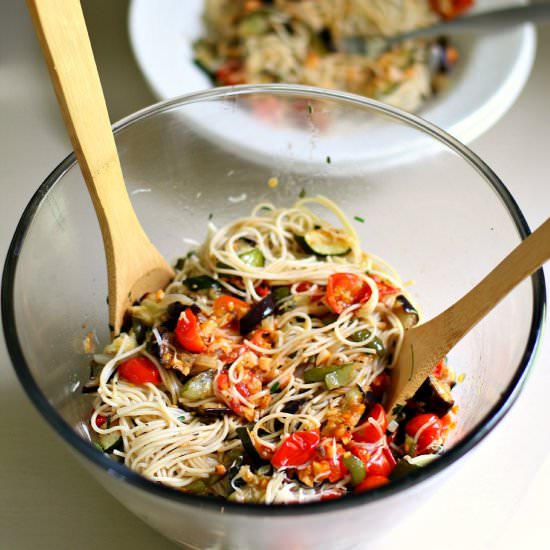 Garden Fresh Pasta - Recipe photo by Highheelstohotwheels