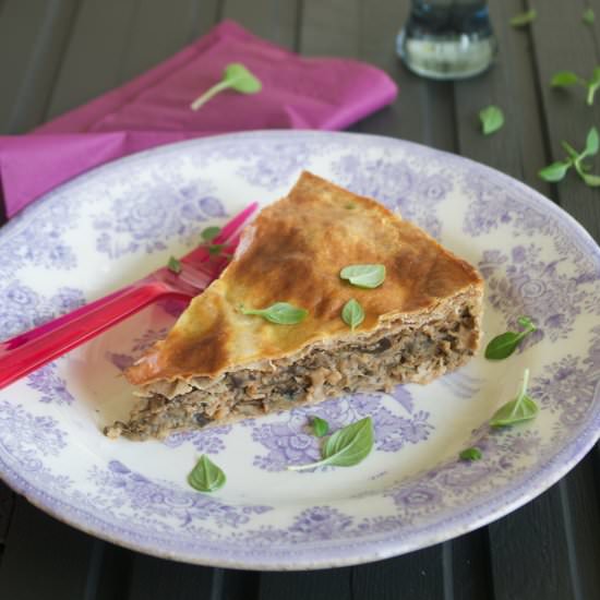 Eggplant & Halloumi Pie - Recipe photo by deliciousfromscratch