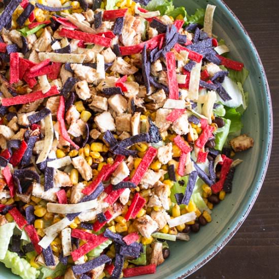 BBQ Chopped Chicken Salad - Recipe photo by catzinthekitchen
