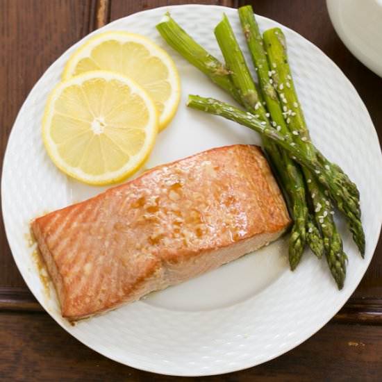 Grilled Cedar Plank Salmon - Recipe photo by thatskinnychickcanbake