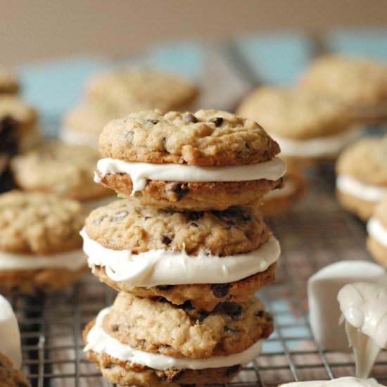 S’mores Oatmeal Cream Pies - Recipe photo by lemons for lulu