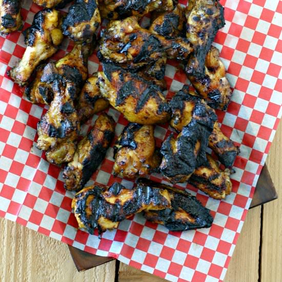 Grilled Honey Turmeric Wings - Recipe photo by EverydayMaven