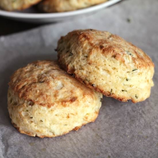 Buttermilk Chive Biscuits - Recipe photo by the tummy train