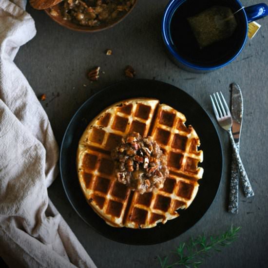 Overnight Yeasted Waffles - Recipe photo by foolproofliving.com