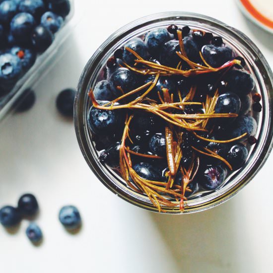 Pickled Blueberries with Rosemary - Recipe photo by thechefswife
