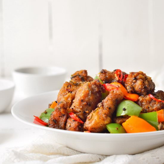 Thai Lime and Peppercorn Chicken - Recipe photo by cubesnjuliennes