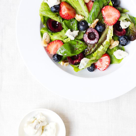 Triple Berry, Walnut & Gorgonzola - Recipe photo by FigandHoney