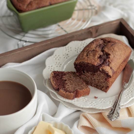 Chocolate Swirl Banana Bread - Recipe photo by livesimplymom