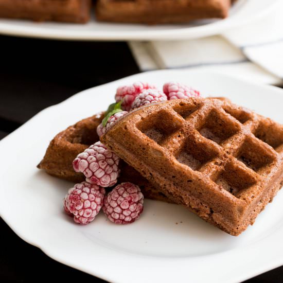 Chocolate Waffles - Recipe photo by momsdish