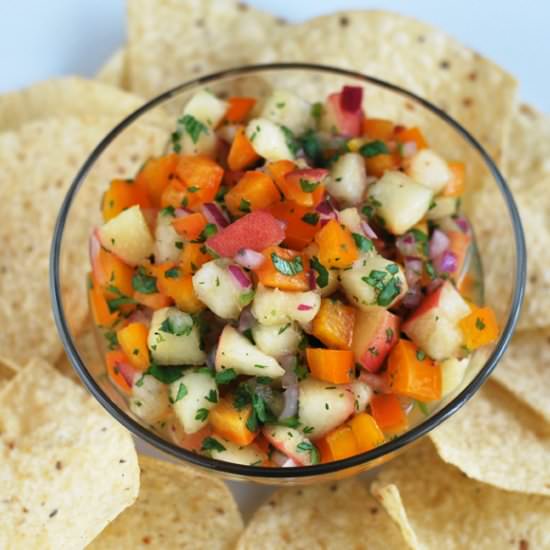 Peach Salsa - Recipe photo by culinarymamas