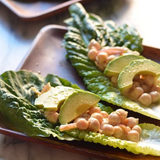 Chickpea Caesar Salad Wraps - Recipe photo by coffeeandquinoa