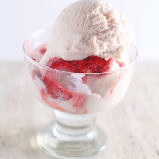 Strawberry Ice Cream - Recipe photo by Sprinkles and Sauce