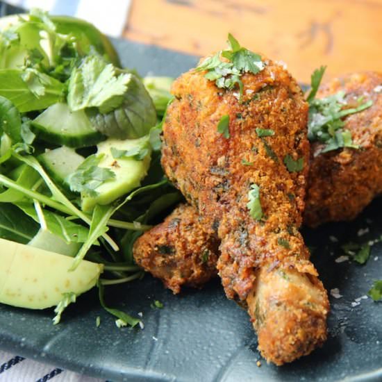 Crispy Almond Spiced Chicken - Recipe photo by littleandloved