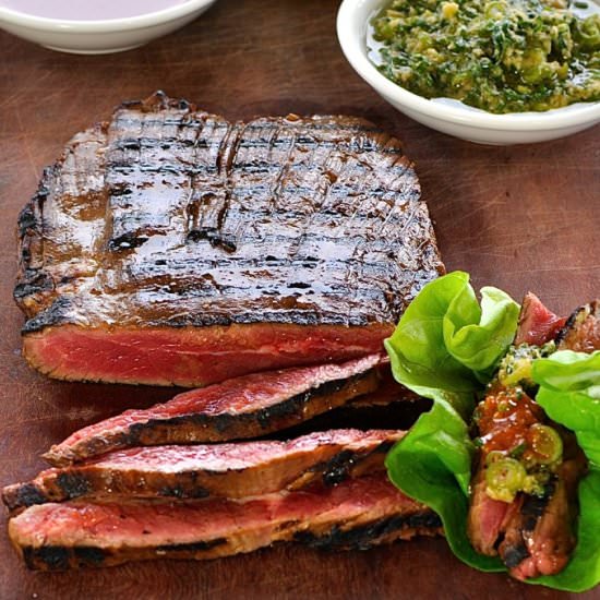 Korean Marinated Skirt Steak Ssam - Recipe photo by RecipeTin Eats
