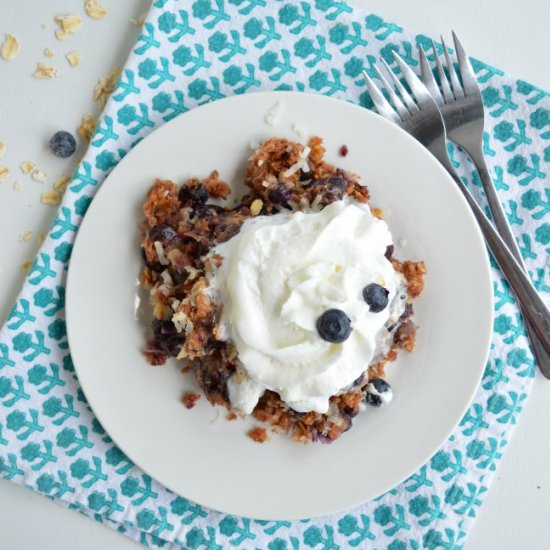 Slow Cooker Blueberry Cobbler - Recipe photo by Sugar Dish Me