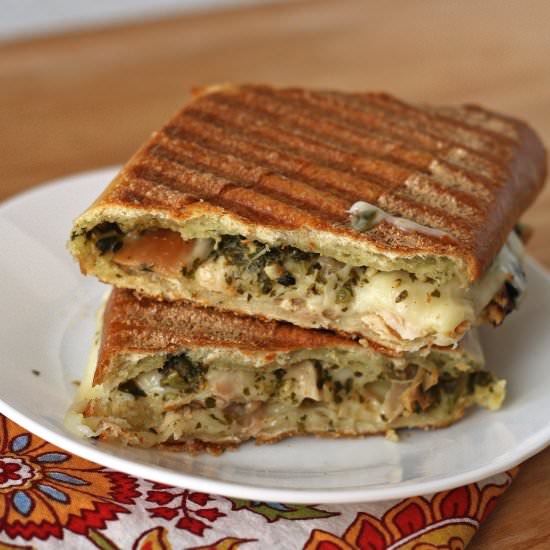 Chicken Pesto Panini - Recipe photo by erinblueburke
