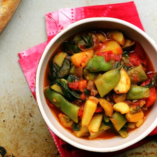 Calabrese Romano Bean and Potato - Recipe photo by eatswellwithothers