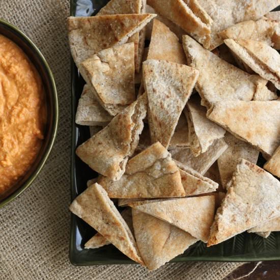 Quick & Easy Pita Chips - Recipe photo by brittanyspantry