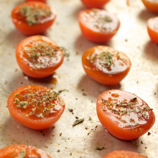 Slow-Roasted Cherry Tomatoes - Recipe photo by deliciousfromscratch