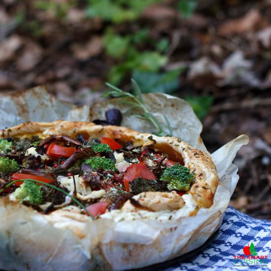 Vegetables and Herbs Rustic Tart - Recipe photo by TheSmartCuisine