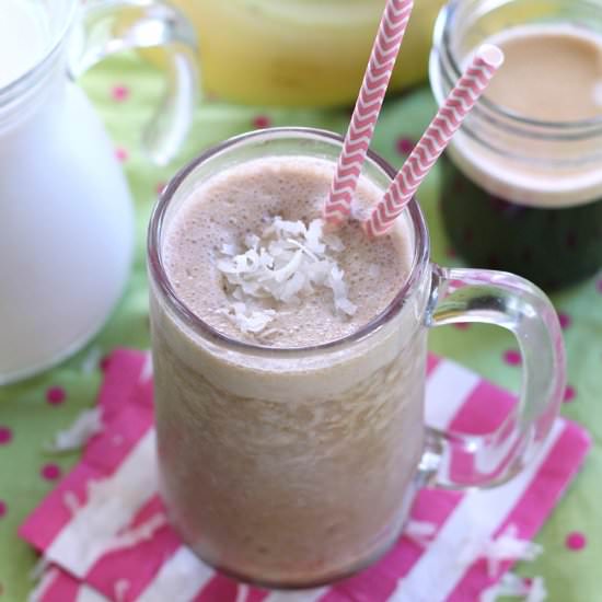 Coconut Banana Frozen Coffee - Recipe photo by thebelleofthekitchen