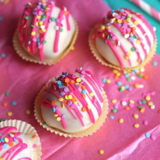 Funfetti Cake Balls - Recipe photo by theseasidebaker
