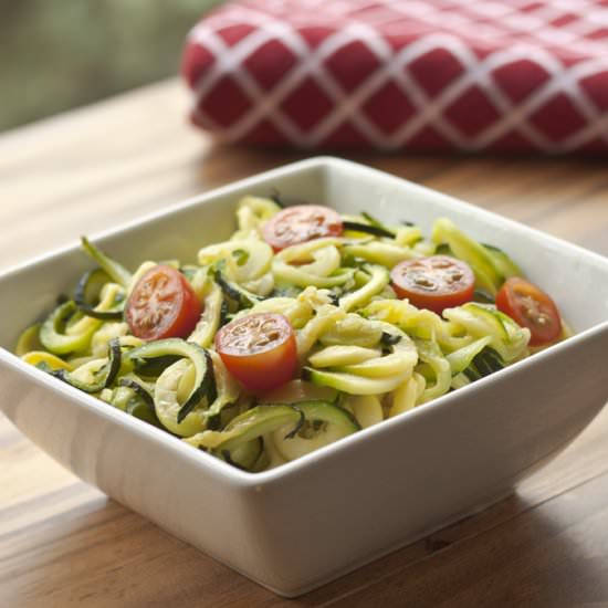 Butter Fried Zoodles - Recipe photo by LowCarbHighFatRecipes.com