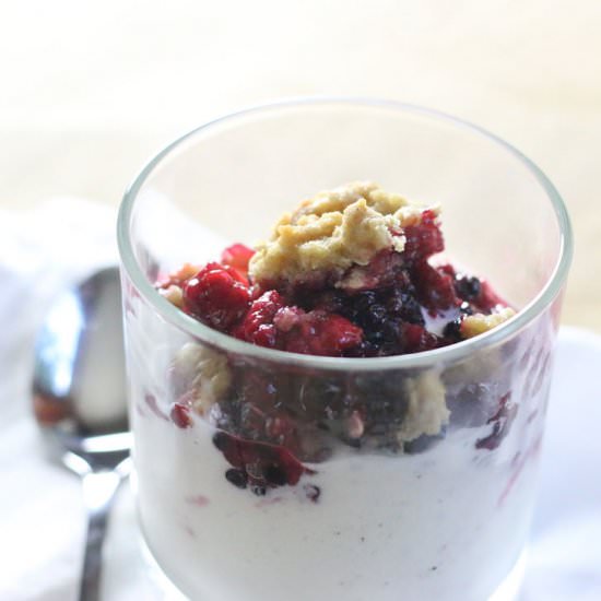 Summer Berry Crisp - Recipe photo by First Time Foods