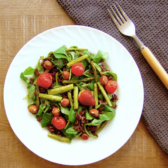 Strawberry Black Rice Salad - Recipe photo by marijasmine