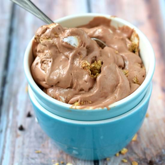 Nutella S'mores Ice Cream - Recipe photo by simplejoy